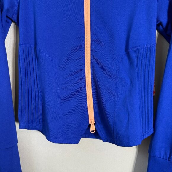 Free People FP Movement Playin for Keeps Track Jacket Women XS Blue Full Zip NWT - Picture 10 of 16